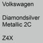 Preview: Volkswagen, Diamondsilver Metallic 2C, Z4X.